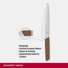 Victorinox Swiss Modern Tranchiermesser 20 cm Nussbaumholz