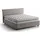 Talamo Italia Doppelbett Beata, Containerbett Mit Stoffbespannung, 100% Made In Italy, Frontöffnung, Inklusive Matratze Cm 140x190, Turteltaube