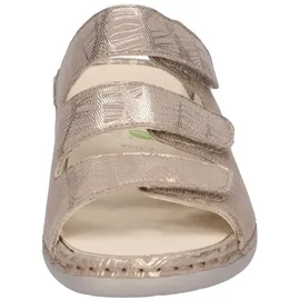 WALDLÄUFER Pantolette beige / gold 37,5
