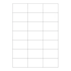 Wasser auflösbare Etiketten 63,5 x 38,1 mm(Anzahl Bögen /VPE: 600)