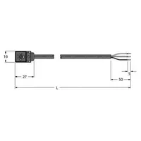 Turck VC8S02-A80E-2/TXL Ventilsteck- verbinder Bauform C 6606683 VC8S02-A80E-2/TXL 6606683