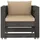 vidaXL Garten-Lounge-Set 2-tlg. grau