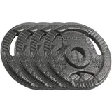 OEM Lastengarnitur Gusseisen 4 x 1,25 kg Hanteln schwarz