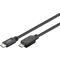 goobay USB-C auf Micro-B 0,6 m Schwarz