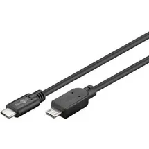 goobay USB-C auf Micro-B 0,6 m Schwarz