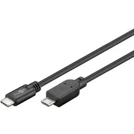 goobay USB-C auf Micro-B 0,6 m Schwarz
