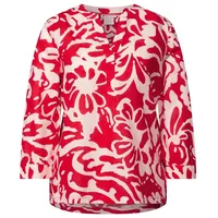 STREET ONE Damen A345393 Gemusterte Bluse, Glory red, 38