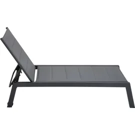 Happy Garden Barbados Sonnenliege 198 x 61 x 95 cm Grau
