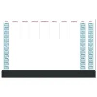 ZETTLER Schreibtischunterlage Papier-Schreibunterlage 108 - 36 Blatt, weiß, Stärke 4 mm, 60 x 37 cm