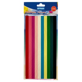 Stylex 46453 - Seidenpapier, 50 x 70 cm, 20 Bögen sortiert in 10 verschiedenen Farben, nicht wasserfest, leucht färbend, ideal zum Basteln, Dekorieren und Verpacken