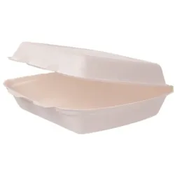 Blanc HYGIENIC Menüboxen klein ungeteilt aus Bagasse 400 Stück, to go, take away, biologisch abbaubar, umweltfreundlich