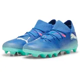 Jr Soccer Shoe, Bluemazing White-Electric Peppermint, 29 EU