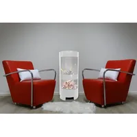 SRM Design Echtfeuer-Dekokamin Ethanol & Gelkamin Gel Kamin Modell Hightower Weiß 100 cm mit Holzfach