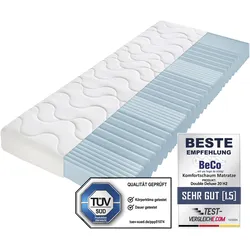 Komfortschaummatratze BECO "Double Deluxe Matratze 20, Matratze in 90x200 cm und weiteren Größen", weiß, B:90cm H:20cm L:200cm, Bezug: 100% Polyester, Matratzen, Matratze vom TÜV Süd getestet*, über 2.000 5-Sterne-Bewertungen