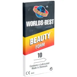 «Beauty Form» größere Kondome mit geformtem Ende (10 Kondome) 10 St