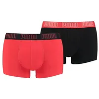 Puma Basic Boxershort schwarz/red L 2er Pack
