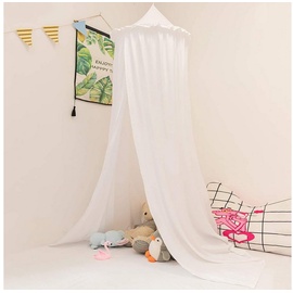 EUGAD Betthimmel baby bett Baldachin Moskiton für Schlafzimmer Moskitonetz Insektenschutz Kinder Prinzessin Spielzelte Weiß