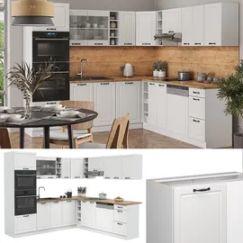 Vicco Winkelküche L-Form 237 x 60 cm Weiß