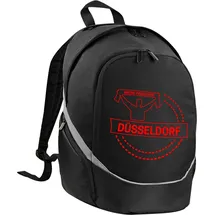 multifanshop Düsseldorf Rucksack 2023 Schwarz/Rot Unisex one size