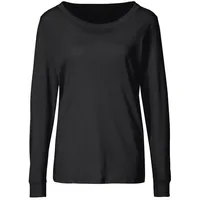 VIVANCE Pyjamaoberteil schwarz 32/34