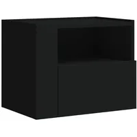VidaXL Wand-Nachttisch Schwarz 45x30x35 cm