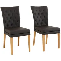 Home Affaire Colorado 2 St. Kunstleder dunkelbraun/eiche