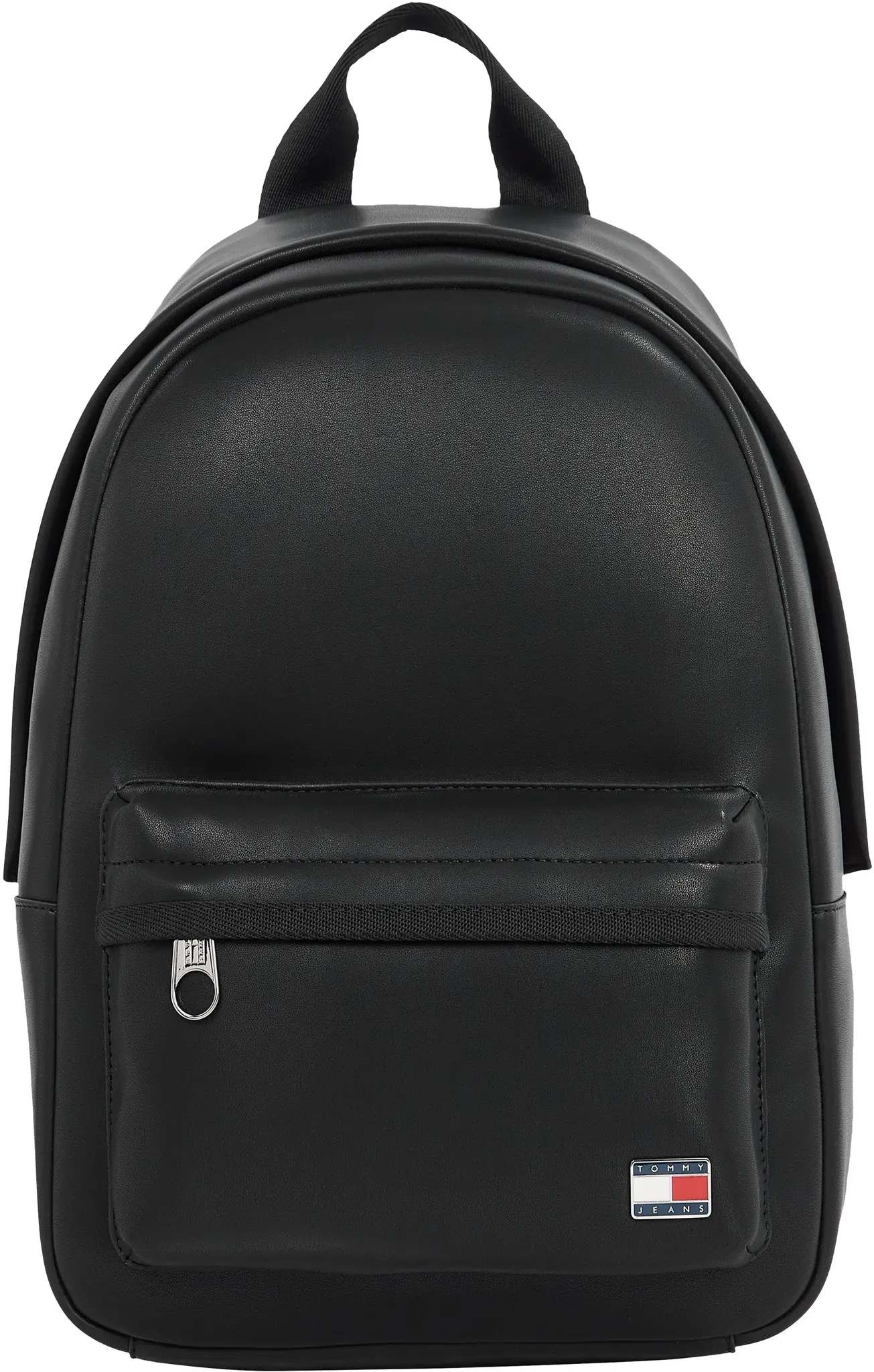 Rucksack TOMMY JEANS "TJW DAILY ELEVATED BACKPACK", Gr. B/H/T: 24cm x 32cm x 11cm, schwarz, Lederimitat, sportlich, Rucksäcke, Damen City-Rucksack, Freizeit-Rucksack, Freizeit-Bag mit Tragegriff