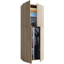 VCM Mehrzweckschrank Lona 70,2 x 39,0 x 183,0 cm Braun