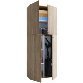 VCM Mehrzweckschrank Lona 70,2 x 39,0 x 183,0 cm Braun