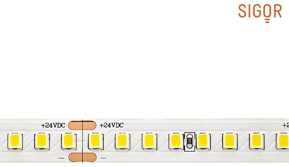 SIGOR 7,5W/m HE PRO LED-Streifen 2700K 5m 162 LED/m IP20 24V 1350lm RA90, High Efficiency LED-Streifen SIG-5959201