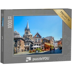 puzzleYOU Puzzle Aachen mit Blick auf den Dom, Deutschland, 1000 Puzzleteile, puzzleYOU-Kollektionen Aachen
