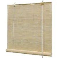 vidaXL Bambusrollo Natur 120 x 220 cm beige
