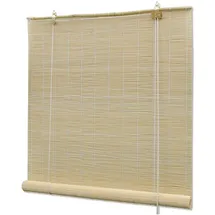 vidaXL Bambusrollo Natur 120 x 220 cm beige