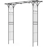Costway Rosenbogen 206 x 53 cm Schwarz