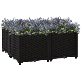 vidaXL Hochbeet 80x80x38 cm Polypropylen