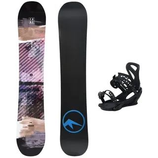 TRANS Snowboard Set FR 152 cm Schwarz + Team Pro M Bindung SCHWARZ 152 CM