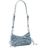 DESIGUAL Gathered Schultertasche Baumwolle/Synthetik Space Blue