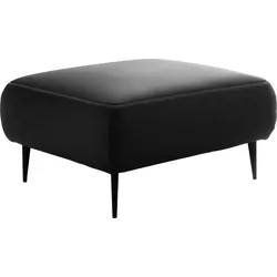 Hocker DESIGNWERK "Forma", schwarz, B:90cm H:47cm T:70cm, Flachgewebe 100% Polyester, Struktur 98% Polyester, 2% Acryl, Hocker, Polsterhocker, in hochwertiger Verarbeitung