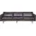 Livetastic Couch Leder 3-Sitzer Schwarz