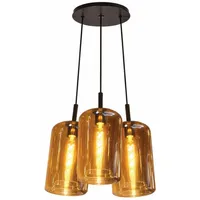 s.luce Cruet 3-flg. 3x17 30 cm Rund/Amber/Schwarz