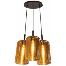s.luce Cruet 3-flg. 3x17 30 cm Rund/Amber/Schwarz