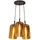 s.luce Cruet 3-flg. 3x17 30 cm Rund/Amber/Schwarz