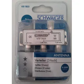 Schwaiger VTF7823 531 Kabelsplitter, 5 - 1000 MHz, Silber,