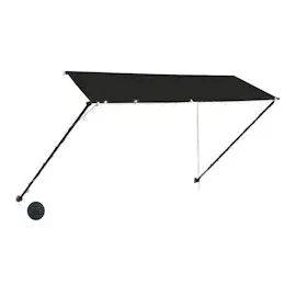 vidaXL Einziehbare Markise mit LED 350 x 150 cm anthrazit