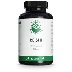 GREEN NATURALS REISHI 650 mg hochdosiert vegan 180 St