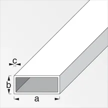 Alfer Rechteckrohr 1 m 35 x 20 x 1,5 mm Stahl roh