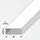 Alfer Rechteckrohr 1 m 35 x 20 x 1,5 mm Stahl roh