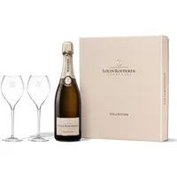 Louis Roederer Champagner Roederer Collection Genuss zu Zweit - Geschenkset 1 Flasche + 2 Gläser - Nachfolger Brut Premier Champagner (1 x 0.75 l)