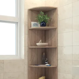 Vicco Ecki Eckregal 40 x 40 x 180 cm Braun