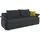 Collection AB Schlafsofa Mikrofaser 2-Sitzer Grau